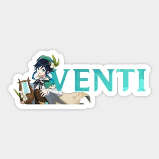 Genshin Impact Name Husbando Venti Sticker